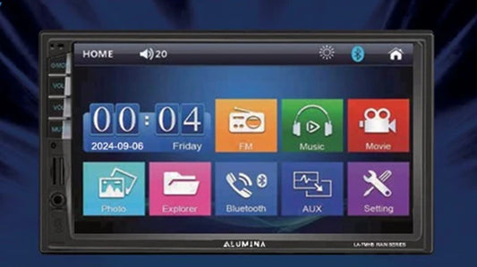 Lumina LA7MHB 7" Inch Mirror Link Double Din Radio