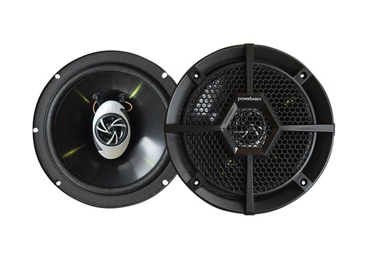 Powerbass PSK1686 350W 4-Way 35W RMS Coaxial 6.5" Speakers