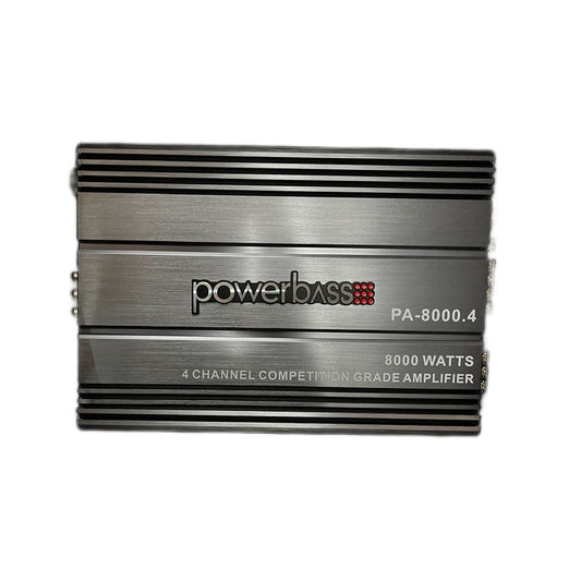 Powerbass PA8000.4 Power Series 8000 Watt max. Competition Grade 4 Channel Amplifier