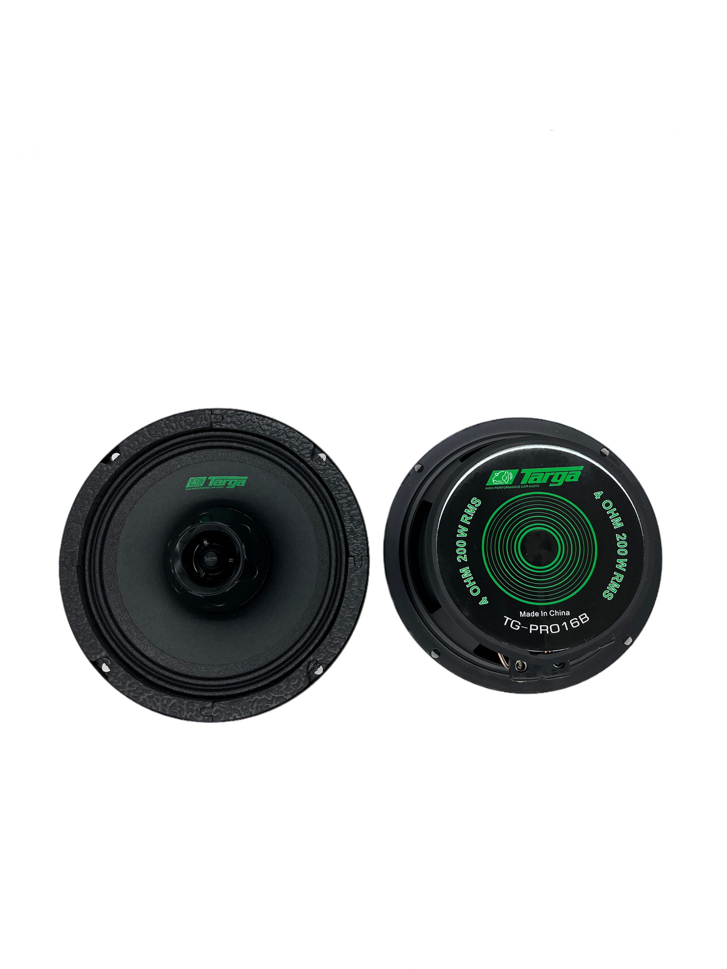 Targa TG-PRO16B 6.5" 200W Pro Mid Range Speakers (Sold As Pair)