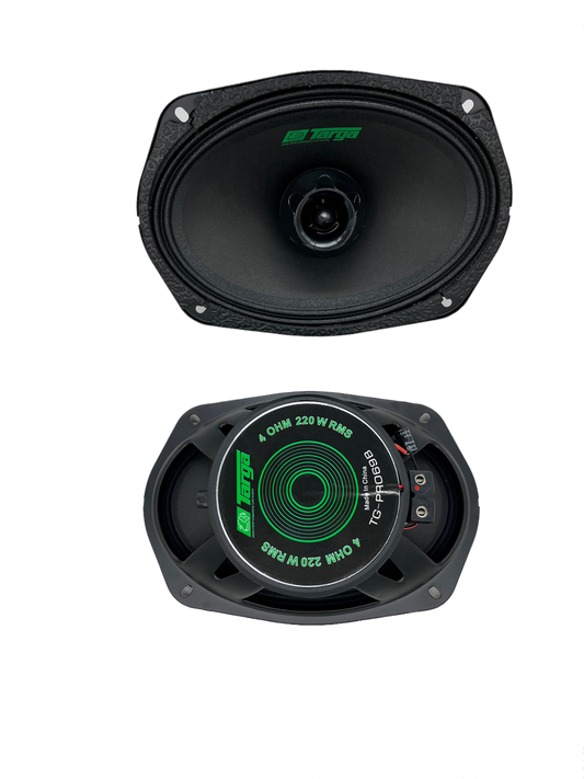 Targa TG-PRO69B SPK69 6x9" 220RMS Pro Mid Speakers (Sold As Pair)